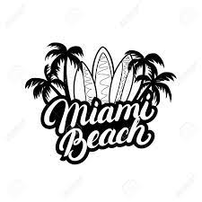 To search on pikpng now. Miami Beach Handschrift Schriftzug Mit Palmen Und Surfbretter Fur T Stuck Etikett Abzeichen Bekleidung Design Isoliert Auf Weissem Hintergrund Vektor Illustration Lizenzfrei Nutzbare Vektorgrafiken Clip Arts Illustrationen Image 71668386