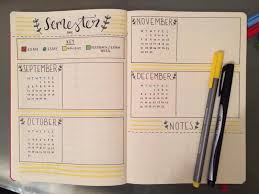 Semester Layout For School Bullet Journal Student Bullet Journal School Bullet Journal Writing