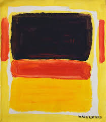 Mark Rothko White Center Yellow Pink And Lavender On Rose Vintage Abstract Canvas Signed Mark Rothko Modern Art Modern Abstract Canvas Oil Painting Abstract Canvas Signs