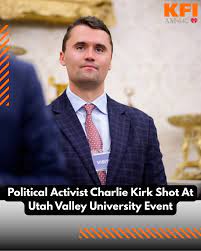 Activist Charlie Kirk Bleeding After Shooting at Utah Valley University Event
