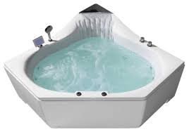 See more ideas about corner tub, tub, jetted bath tubs. Ariel 59 Acrylic Center Drain Corner Alcove Whirlpool Bathtub White Bathtubs By Buildcom Houzz