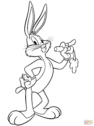 Pop it coloring pages will help your child focus on details, develop creativity, concentration, motor skills, and color recognition. Bugs Bunny With Carrot Coloring Page Free Printable Coloring Pages Coloring Library