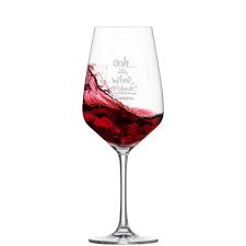 Das lasergravieren von glas bietet unzählige möglichkeiten wie detailgetreue. Rotweinglas Taste Mit Gravur