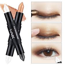 New Hot Double End Shimmer Eyeshadow Pencils For Women Eyes Face Brighten White Glitter Highlighter Gold Glitter Eyeshadow Glitter Eyeshadow Colorful Eyeshadow