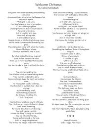 Welcome Christmas Poem Christmas Poems Holiday Quotes Welcome Poems