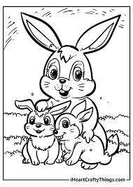 original and sweet rabbit coloring pages updated 2022