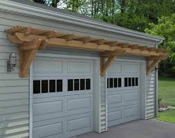 How To Build A Pergola Above The Garage Garage Door Trellis Garage Pergola Garage Trellis