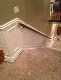 The inside corner cuts on your chair rail must be made different than the outside corner cuts. I Decided It Was Time The Spruce Up My Upstairs I Added Chair Rail And Did Picture Frame Molding Thr Chair Rail Molding Picture Frame Molding Stair Makeover
