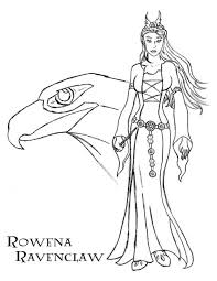 Rowena Ravenclaw Harry Potter Coloring Pages Harry Potter Drawings Harry Potter Decor