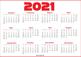All calendar templates are free, blank, and printable! 2021 Printable Yearly Calendar Free Hipi Info Calendars Printable Free