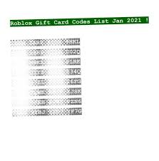 Maybe you would like to learn more about one of these? Roblox Unused Gift Card Codes List Jan 2021 In 2021 Roblox Gift Card Roblox Gift Card Codes Roblox
