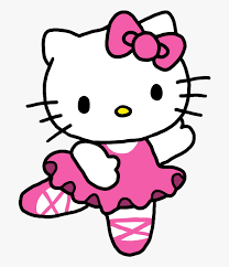 Download or print this amazing coloring page: Drawing Pink Hellokitty Kitty Ballerina Princess Cat 2579288 Png Images Pngio