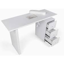 bureau table manucure rangement aspirateur meuble rangement