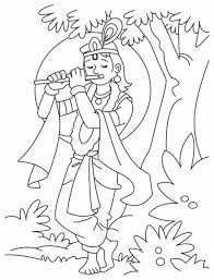 Shri Krishna Janmashtami Coloring Printable Pages For Kids