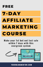 7 Day Free Affiliate Marketing Course Affiliate Marketing Course Marketing Courses Affiliate Marketing