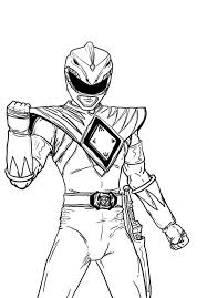 The yellow ranger set for action: Power Rangers Coloring Pages 100 Free Printable Coloring Pages