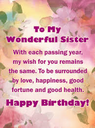 Dear Sister Sister Message Happy Birthday Wishes For Sister To A Lovely Sister Happy Birthday Wishes Card Birthday Greeting Ca Birthday Greetings For Sister Happy Birthday Wishes Cards Happy Birthday Wishes Sister