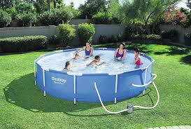 Amazon Com Bestway 56680 Steel Pro 12 X 30 Frame Set Above Ground Pool Garden Outdoor Swimming Pools Above Ground Swimming Pools Pool