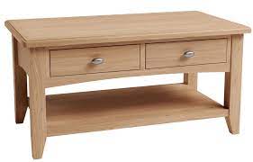 We also have coffee tables with drawers and shelves to provide additional storage. Greenwich Light Oak Small Large Coffee Table