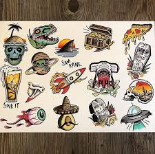 Flash By Samkanetattoo Traditional Traditionalflash Flashtattoo Traditional Old School Tattoo Designs Flash Art Traditional Tattoo Old School