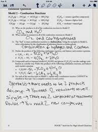 23.a student writes the following incorrect chemical equation. Chem Blog Types Of Chemical Reactions Pogil