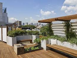 Urban Oasis Rustic Modern Rooftop Garden Deck Design Roof Garden Design Rooftop Design Roof Landscape