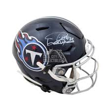 Rep your favorite football squad, wearing the navy, blue and red of the tennessee titans. Derrick Henry Autographed Tennessee Titans Speed Flex Full Size Football Helmet Bas Coa Steel City Collectibles