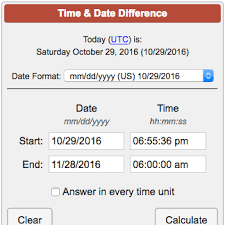 Time Date Difference Calculator