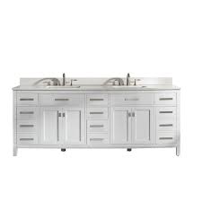 Right click to save picture or tap and hold for seven second if you. Design Element Valentino 84 In White Undermount Double Sink Bathroom Vanity With White Quartz Top In The Bathroom Vanities With Tops Department At Lowes Com
