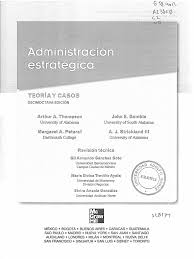 Estamos interesados en hacer de encuentre y compre capitulo cinco aa en libro gratis con precios bajos y buena calidad en todo el. Resumen Capitulo 5 Administracion Estrategica Thompson