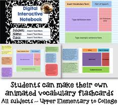 Free 4 12 Sample Of Ppt Interactive Notebook For You Or Students To Create Animated Vocab Flashcards T Interactive Vocabulary Flashcards Interactive Notebooks