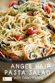 Angel Hair Pasta Salad Recipe Easy Pasta Salad The Gifted Gabber Recipe Easy Pasta Recipes Easy Pasta Salad Recipe Angel Hair Pasta Salad