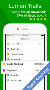 Lumen Trails Organizer Create A Daily Workout Timer Calorie Counter Journal Exercise Tracker Food Diary Fitness Tracker Diet Planner Tracker App Tracker
