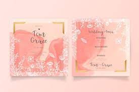 Download Beautiful Floral Wedding Invitation And Menu Template For Free Wedding Invitations Wedding Website Examples Floral Wedding Invitations