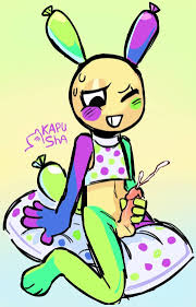 dandys world, looey (dandys world), 1boy, masturbating, masturbation - Rule  34 World