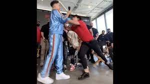 Due to covid restrictions, social distancing will be enforced and seating will be at a reduced capacity we are thrilled to partner with stathero on social gloves: Austin Mcbroom Bryce Hall Fight At Fred Segal Press Conference Promoting Social Gloves Event Youtube