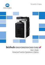 In this post you can find bizhub c452 driver. Konica Minolta Bizhub C652 User Manual Pdf Download Manualslib