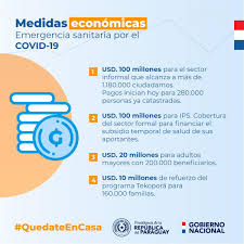 En épocas de emergencias, las respuestas deben orientarse a la promoción, garantía y protección de los derechos humanos de las. Presidencia Paraguay On Twitter Resumen De Las Medidas Economicas Implementadas Por El Gobierno Ante La Emergencia Sanitaria Por El Covidãƒ¼19 Quedateencasa Https T Co A6bsyv5i6s