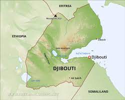 Ambouli was a small village before the french arrived it was about 3 km south of ras djiboutil, ambouli is identifies the city with canbala by o.g.s. Djibouti Physical Map