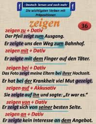 German Grammar Zeigen Deutsch Lernen Deutsch Und Deutsch Vokabeln