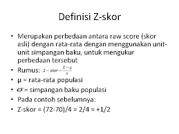 Jenis Data Distribusi Zskor Seandainya Anda Memperoleh Nilai