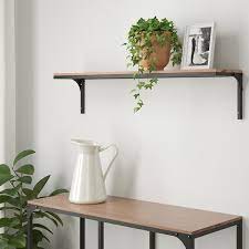 A bureau bien aménagé, esprit bien ordonné. Fjallbo Etagere Murale Noir 101x20 Cm Materiau Durable Ikea