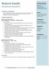 As an advisor associate, you will focus on business generation and client engagement. Investment Associate Resume Samples Qwikresume