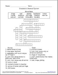 Answers yeah, reviewing a books skeletal system crossword puzzle answers could go to your close links listings. Crossword Skeletal System Abcteach