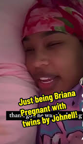 Just being Briana having twins! #justbeingbriana #johnell #fyp #pregnant  #twins #couple