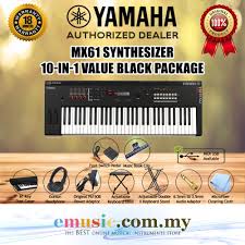 Bergaransi resmi dari yamaha, dari distributor resmi yamaha indonesia. Yamaha Mx61 Synthesizer 61 Key Keyboard Value Package Emusic