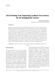 Journals offer a means to expand the student's writing and communication skills to new platforms. Pdf Ielts Writing Test Improving Cardinal Test Criteria For The Bangladeshi Context