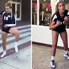 Hannah talliere, a student at granby high in norfolk, virginia, was recorded dancing after winning a volleyball match the video has been shared more than 150,000 times on twitter and liked more. Volleyball Star Astounds The Internet With Incredible Moves Daily Star