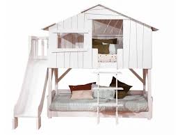Maximum mattress height on both beds. Koyketa Treehouse Bunk Bed With Slide Bed With Slide Bunk Bed With Slide Tree House Bunk Bed