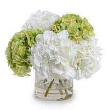 August grove hydrangea pick faux flower arrangement (set of 6) flower color: Silk Off White Green Hydrangeas Arrangement Centerpiece Etsy Hydrangea Arrangements Hydrangea Flower Arrangements Green Hydrangea